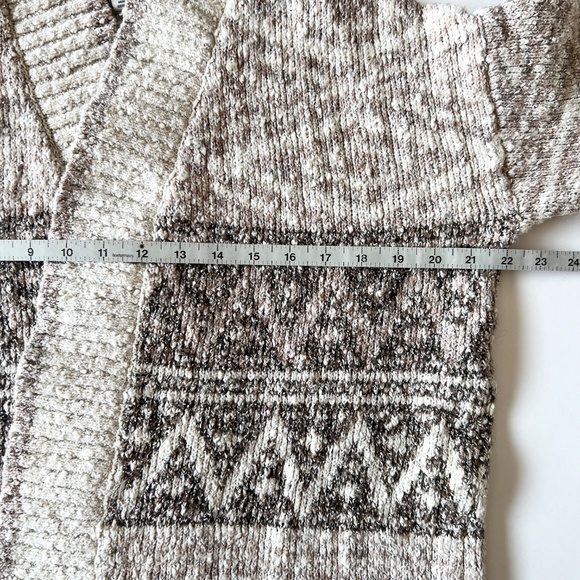 JOIE Long knit Cardigan Sweater Women's Size Small Duster Open Front Cream Brown - Picture 8 of 9